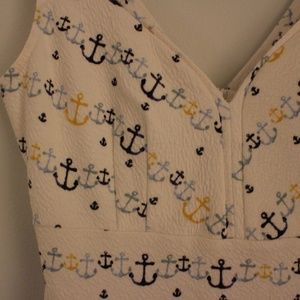 White Dress With Anchors
